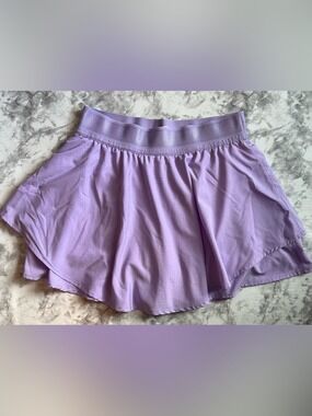 90 Degree by Reflex Lavender Tennis Skirt Lightstreme Layered Athletic Skort L